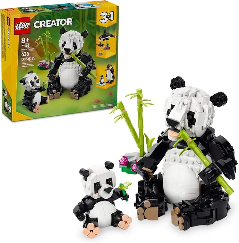 LEGO Creator 3-in-1 Wild Animals Panda Family (31165)